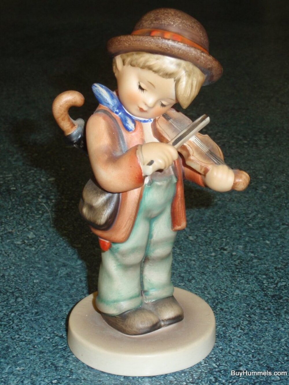 "Little Fiddler” Goebel Hummel Figurine TMK3 #2/0 6" Tall - German Collectible!